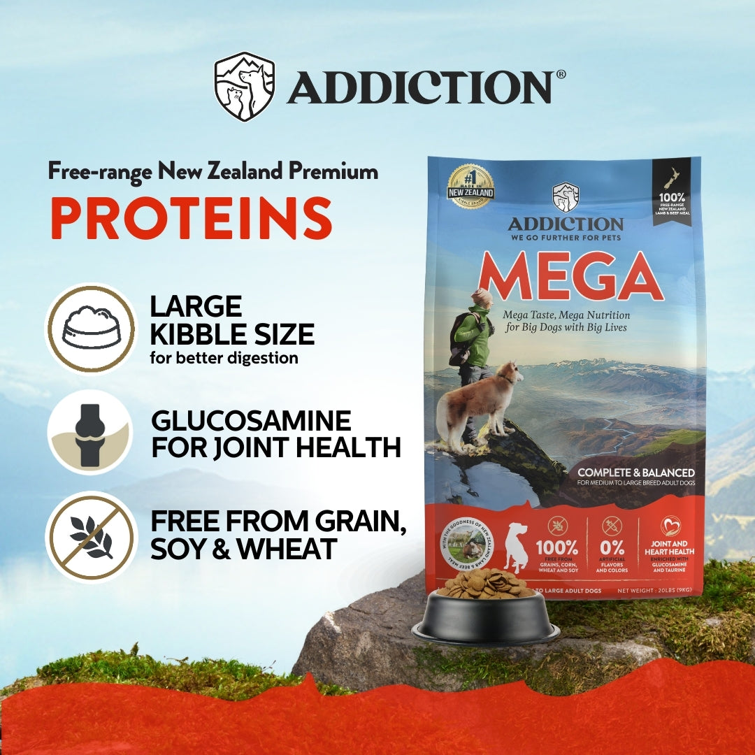 MEGA Lamb & Beef Dry Dog food for Medium to Large Dogs 20kg, 40kg