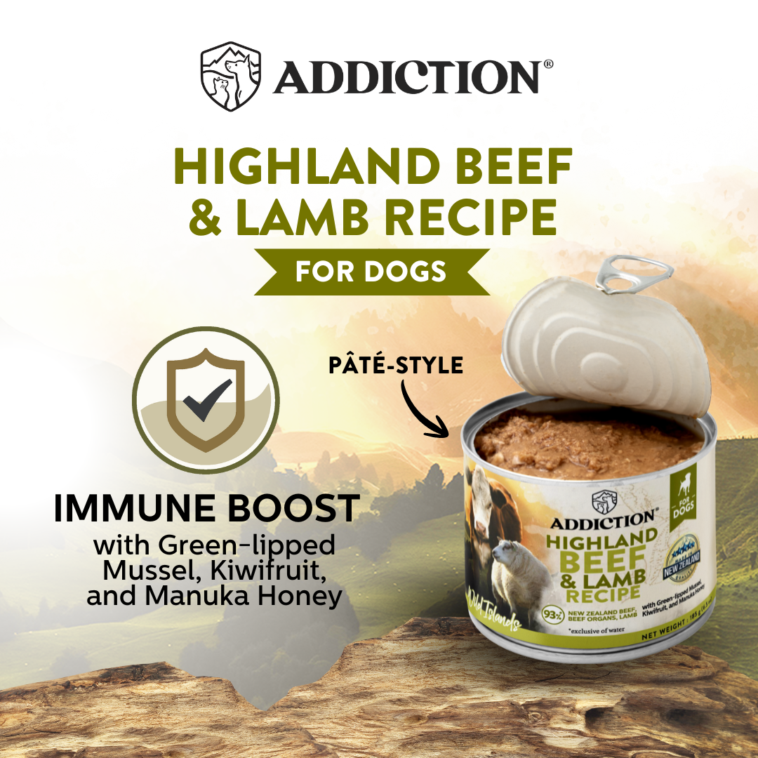 Wild Islands Highland Beef & Lamb Canned Dog Food 185g
