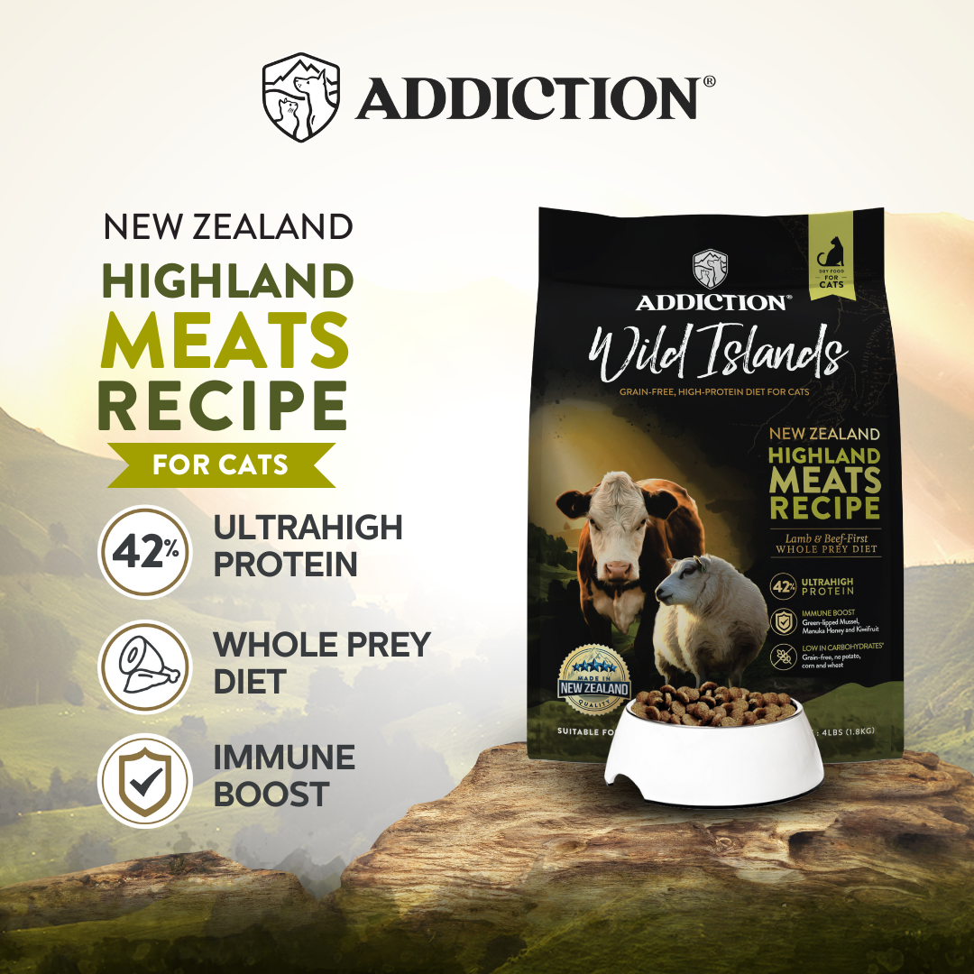 Wild Islands Highland Meats Grass-Fed Beef & Lamb Recipe Dry Cat Food 1.8kg