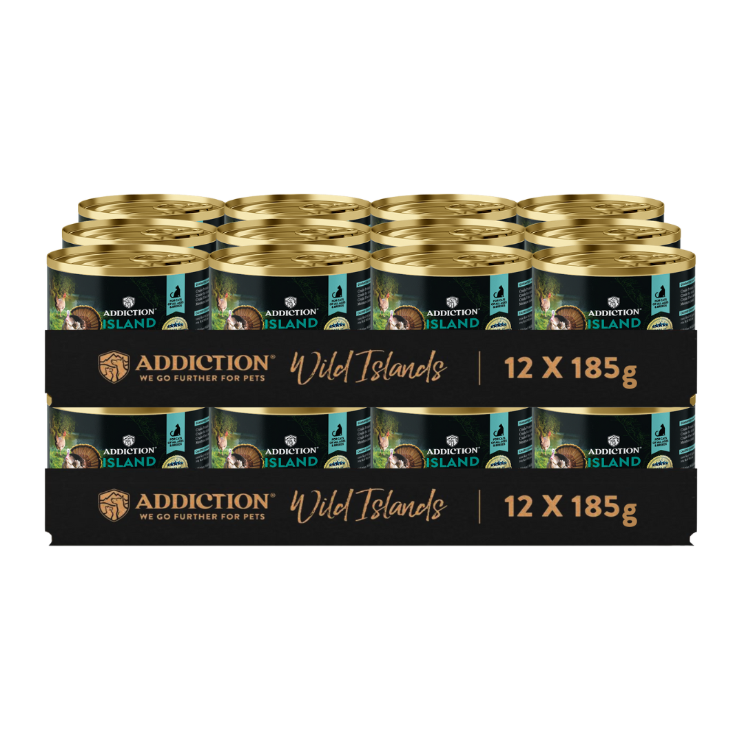 Addiction Wild Islands Island Birds Chicken & Turkey High-Meat, Organ Meat Canned Cat Food 24 x 185 gm