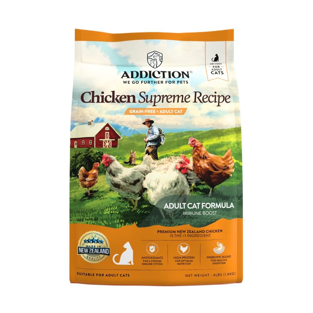 Chicken Supreme Recipe Adult Cat Dry Food 1.8kg, 4.5kg