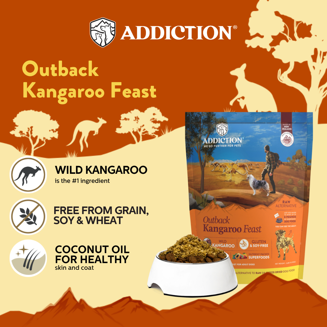 Outback Kangaroo Feast Air-Dried Dog Food 910g
