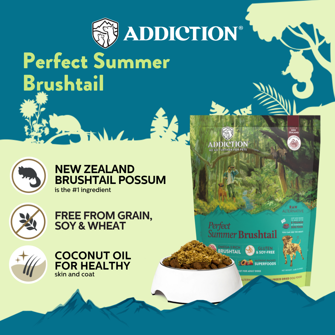Perfect Summer Brushtail Air-Dried Dog Food 910g