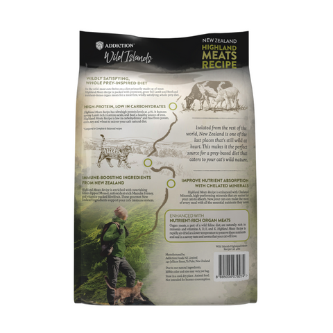 Wild Islands Highland Meats Grass-Fed Beef & Lamb Recipe Dry Cat Food