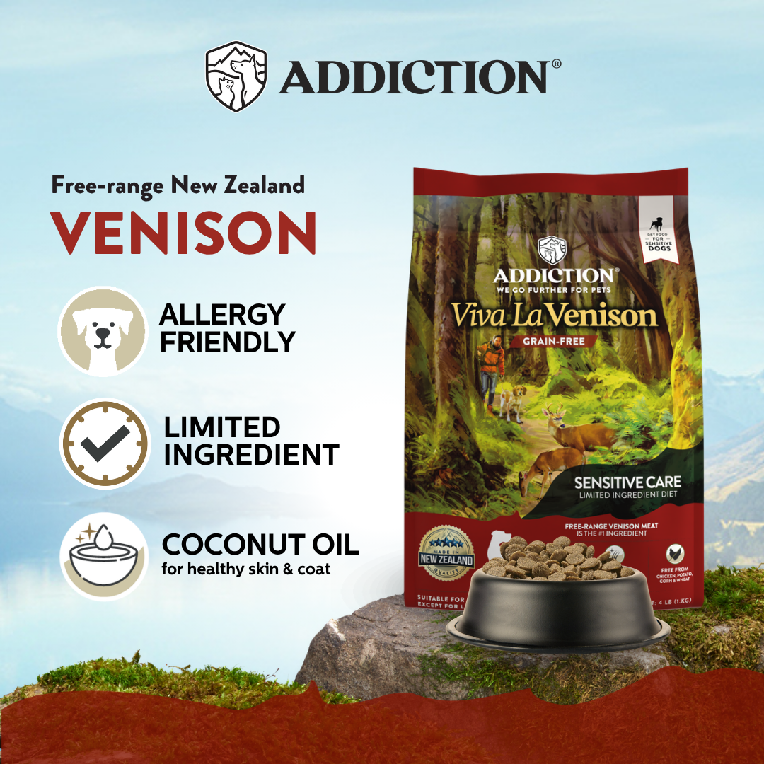 Viva La Venison Dry Dog Food 1.8kg, 9kg, 15kg