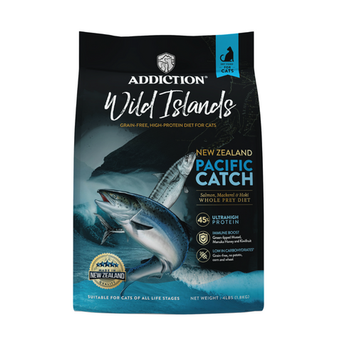 Wild Islands Pacific Catch Premium King Salmon Mackerel & Hoki Dry Cat Food