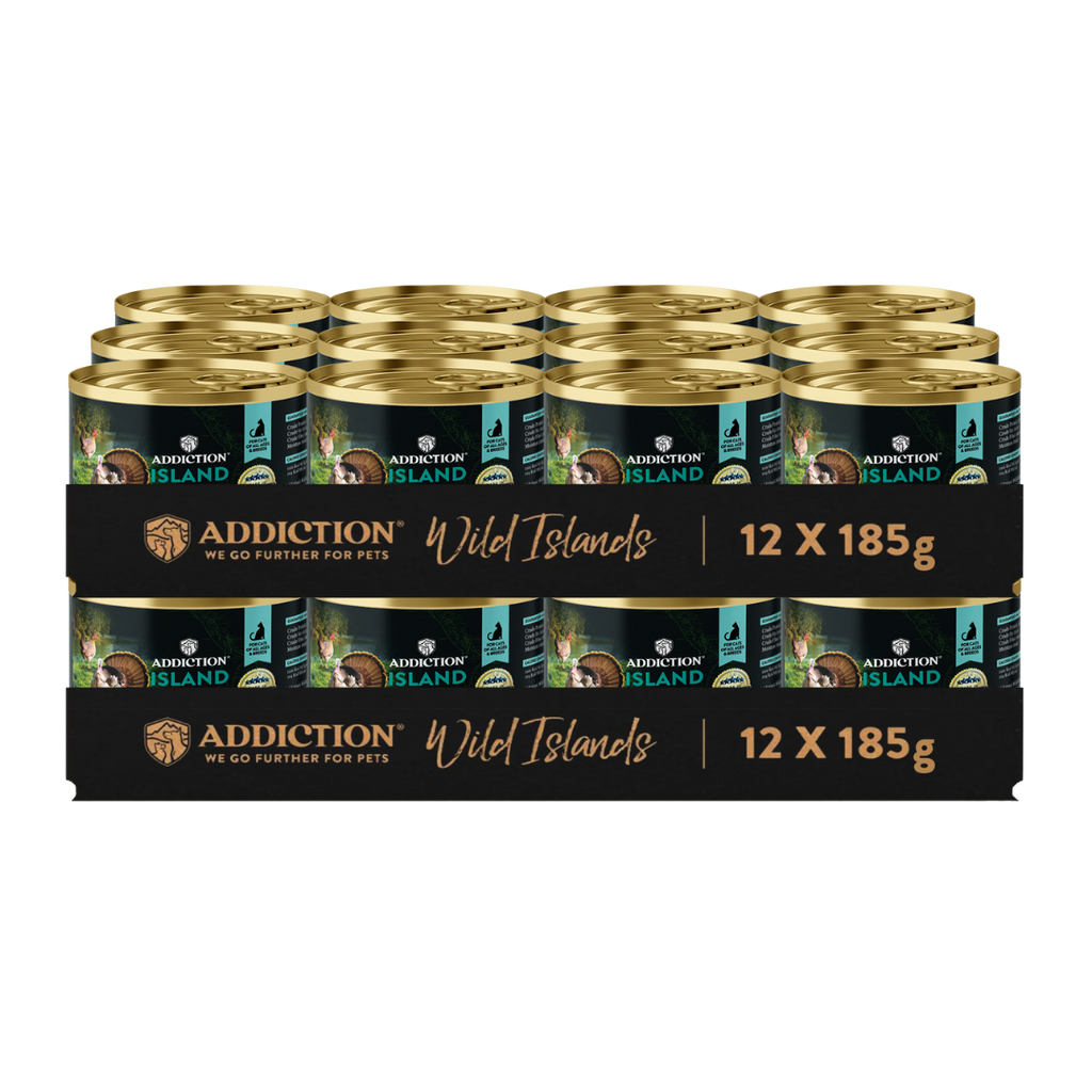 Addiction Wild Islands Island Birds Chicken & Turkey High-Meat, Organ Meat Canned Cat Food 24 x 185 gm