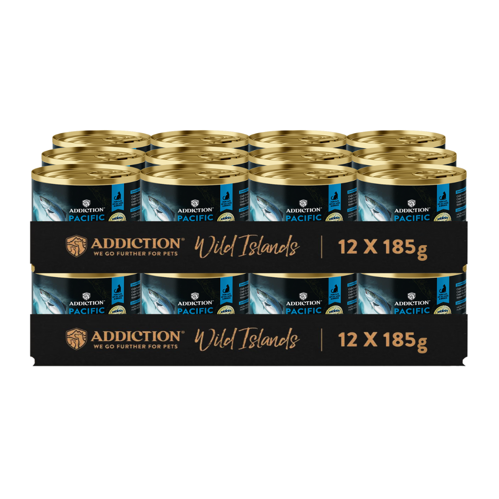 Addiction Wild Islands Pacific Catch Ocean Fish & Salmon High-Meat, Organ Meat Canned Cat Food 185 gm
