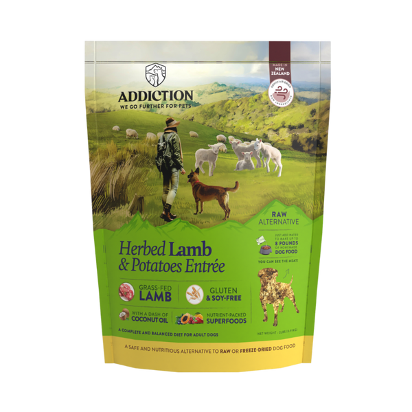 Herbed Lamb & Potatoes Air-Dried Dog Food 910g