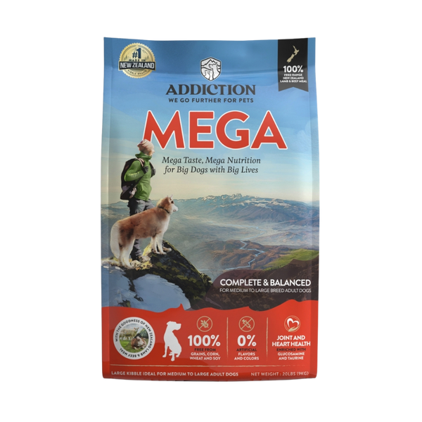 MEGA Lamb & Beef Dry Dog food for Medium to Large Dogs 20kg, 40kg