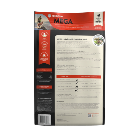 MEGA Lamb & Beef Dry Dog food for Medium to Large Dogs