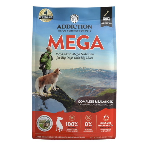 MEGA Lamb & Beef Dry Dog food for Medium to Large Dogs