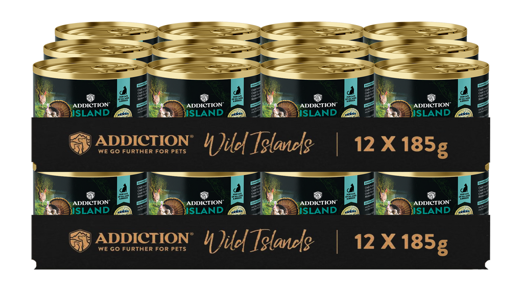 Addiction Wild Islands Island Birds Chicken & Turkey High-Meat, Organ Meat Canned Cat Food 24 x 185 gm