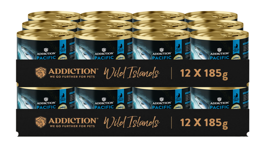 Addiction Wild Islands Pacific Catch Ocean Fish & Salmon High-Meat, Organ Meat Canned Cat Food 185 gm