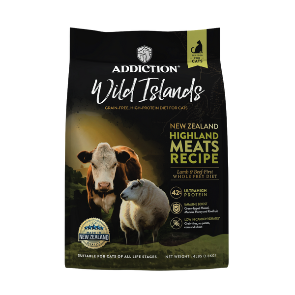 Wild Islands Highland Meats Grass-Fed Beef & Lamb Recipe Dry Cat Food 1.8kg