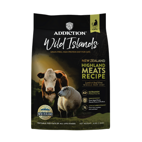 Wild Islands Highland Meats Grass-Fed Beef & Lamb Recipe Dry Cat Food