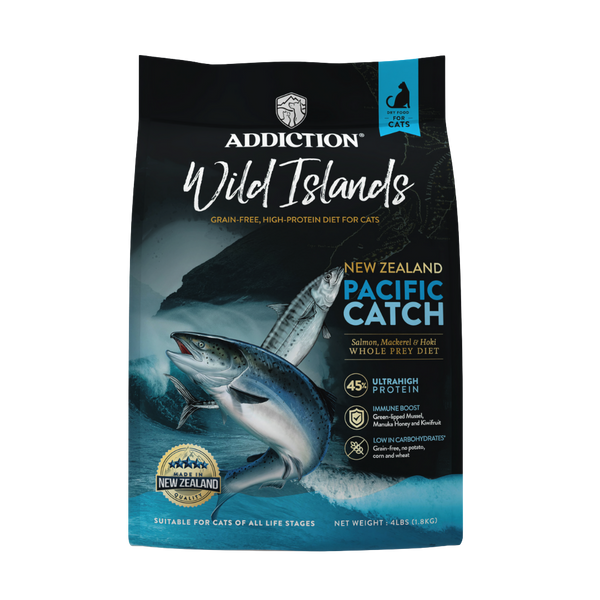 Wild Islands Pacific Catch Premium King Salmon Mackerel & Hoki Dry Cat Food 1.8kg