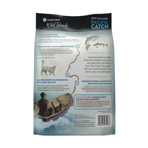 Wild Islands Pacific Catch Premium King Salmon Mackerel & Hoki Dry Cat Food