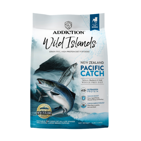 Wild Islands Pacific Catch Premium King Salmon Mackerel & Hoki Dry Dog Food 1.8kg, 9kg