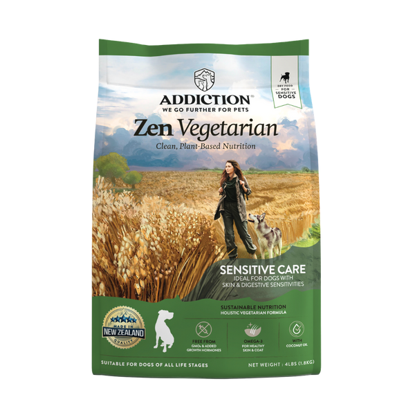 Zen Vegetarian Dry Dog Food 1.8kg, 9kg